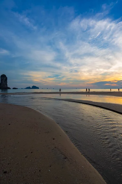 Sunset in Ao Nang Krabi province — Stock Photo, Image