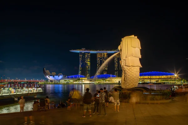 Kilátás Singapore City Skyline — Stock Fotó