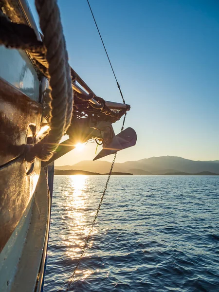 Sailing in the Ionian sea in Lefkada — Stock Photo, Image