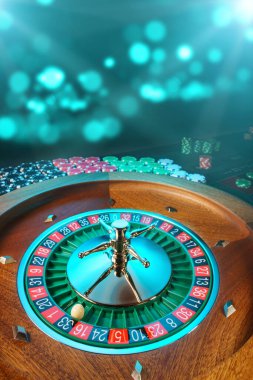Kumarhanedeki rulet masası Seçici Odak