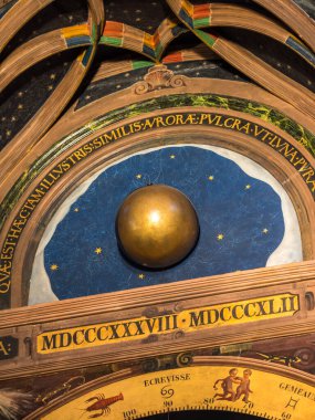 Alsace Fransa 'daki Notre Dame de Strasbourg' da astronomik saat