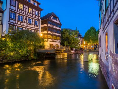 Strazburg Alsace 'deki Petite France bölgesi