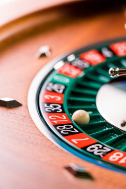 Kumarhanede rulet çarkı kapanır - Seçici Odak