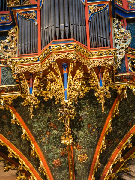 Alsace Fransa Notre Dame Strasbourg Organı — Stok fotoğraf