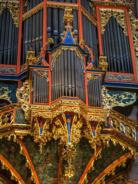 Alsace Fransa Notre Dame Strasbourg Organı — Stok fotoğraf