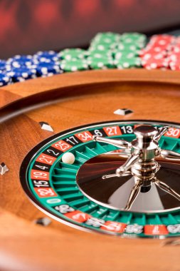 Kumarhanedeki rulet masası Seçici Odak