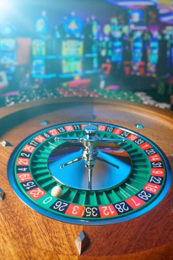 Kumarhanedeki rulet masası Seçici Odak