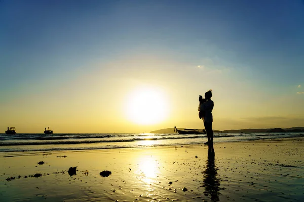 Pôr Sol Província Nang Krabi Tailândia — Fotografia de Stock