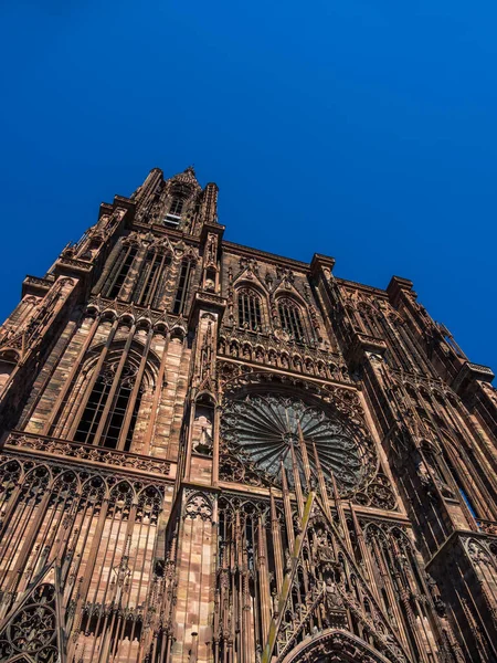 Fuera Catedral Notre Dane Strasbourg Alsacia Francia —  Fotos de Stock