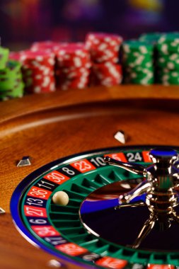 Kumarhanedeki rulet masası Seçici Odak