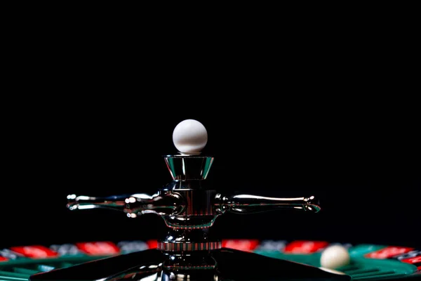 Mesa Ruleta Cerca Casino Enfoque Selectivo — Foto de Stock