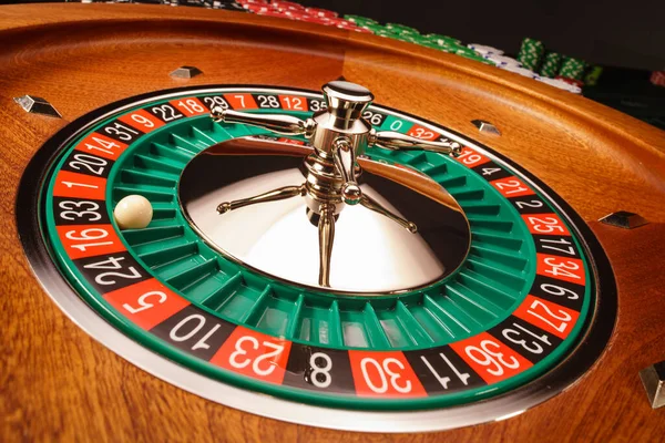 Roulette Table Close Casino Selective Focus — Stock Photo, Image