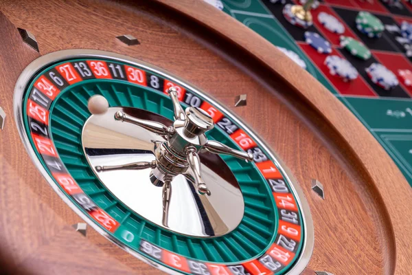 Roulette Tavolo Vicino Casinò Focus Selettivo — Foto Stock