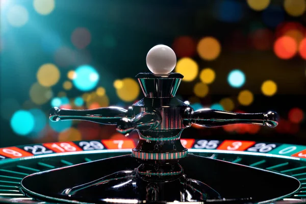 Roulette table close up at the Casino - Selective Focus