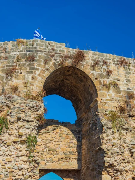 Dentro Del Castillo Coroni Grecia — Foto de Stock