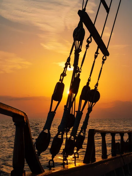 Segelschiff Der Ägäis Griechenland — Stockfoto