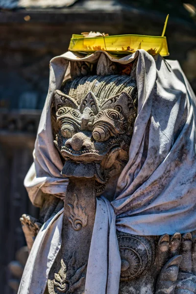Statue Templ Bali Indonesia — Stock Photo, Image