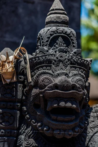 Socha Chrámu Bali Indonesia — Stock fotografie