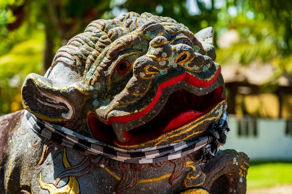 Staty Vid Templet Bali Indonesien — Stockfoto