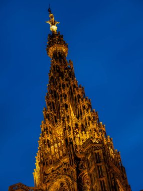 Alsace Fransa 'daki Katedral Notre dame de Strasbourg