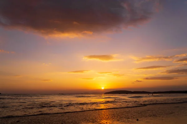 Sunset Nang Krabi Tartományban Thaiföld — Stock Fotó