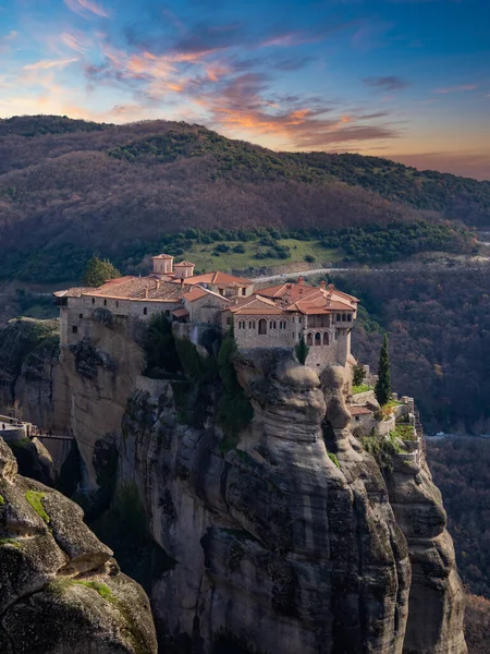 Holly Monastery Meteora Greece Inglés Formaciones Rocosas Arenisca —  Fotos de Stock