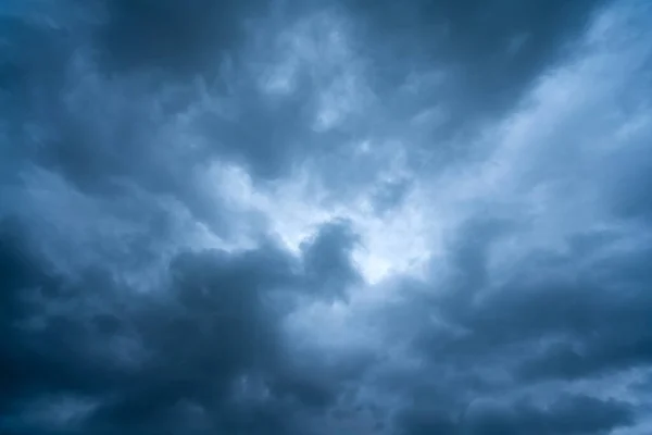 Oscuro Dramático Tormenta Nubes Nubes Nubes Paisaje — Foto de Stock