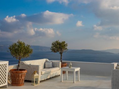 Yunanistan 'ın Santorini adasında Oia