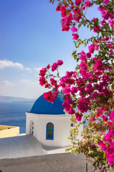 Kyrkan Oia Santorini Grekland — Stockfoto