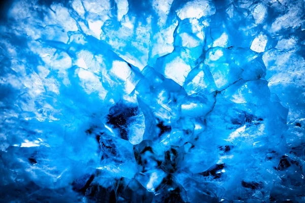Modrá Narural Minerál Zblízka — Stock fotografie