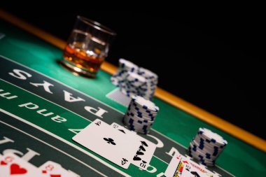 Bir Casino Black Jack masası. 