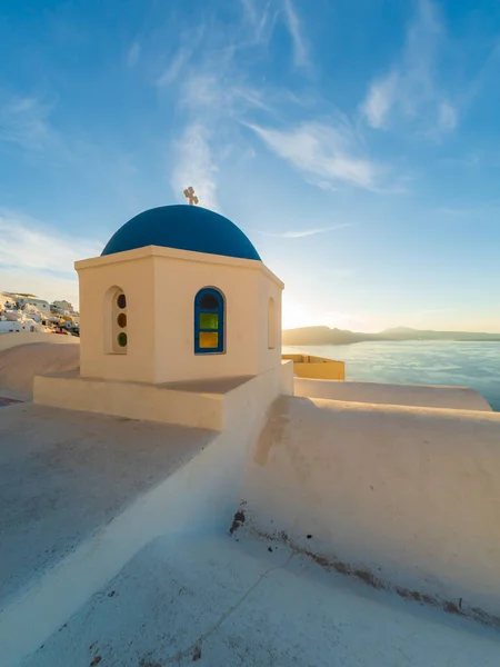 Chiesa Oia Sull Isola Santorini Grecia — Foto Stock