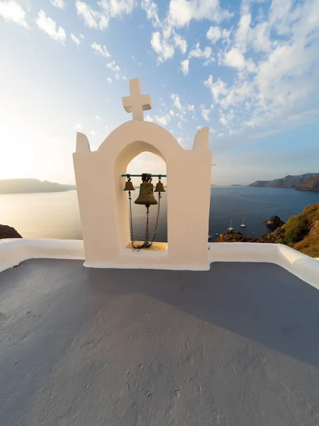 Iglesia Oia Isla Santorini Grecia — Foto de Stock