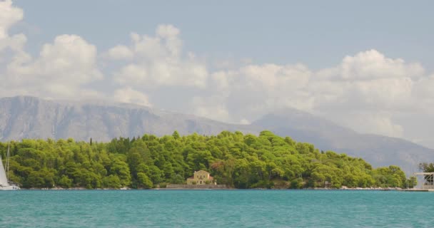 Baai Van Nidri Het Eiland Lefkas Griekenland — Stockvideo