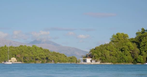 Baai Van Nidri Het Eiland Lefkas Griekenland — Stockvideo