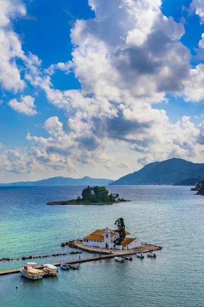 Corfu Island Vlacherna Monastery Greece — Stock Photo, Image