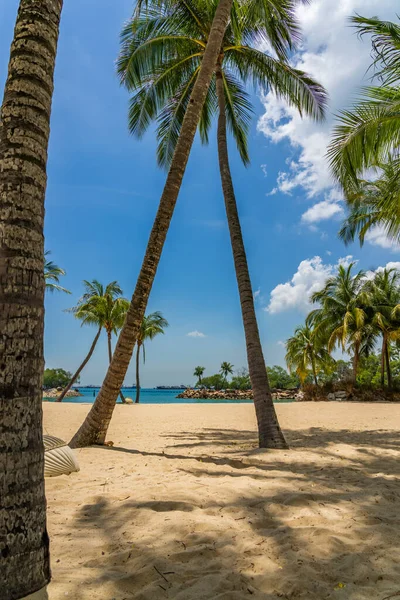 Singapore Sentosa Resort Siloso Beach — Stock Photo, Image