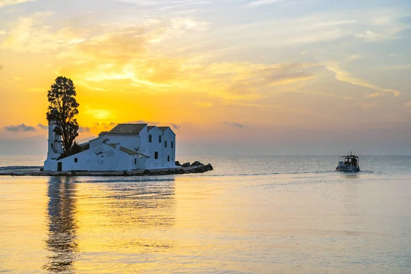 Korfu Adası Vlacherna Manastırı Yunanistan — Stok fotoğraf