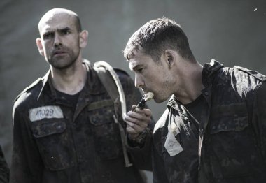 Macaristan, Orfu - 02 Mayıs 2018: Elite Challenge hem sivil ve özel kuvvetler seçim yoluyla almak için bir his denemek isteyen profesyoneller için tasarlanmış bir programdır