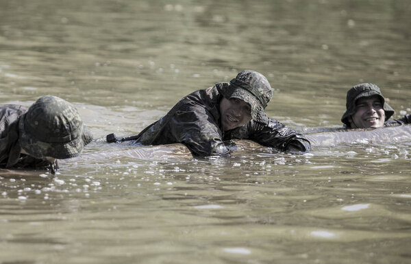 Hungary, Orfu - May 02, 2018: Elite Challenge is a program designed both for civilians and professionals who wish to try out what it feels like to get through Special Forces selection
