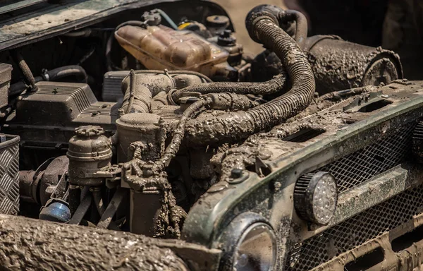 Car Dirty Dirty Engine — Stock Photo, Image