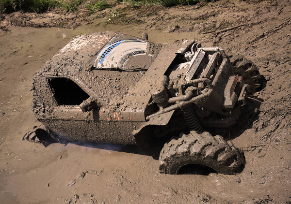 SOMOGYBABOD, HUNGARY - JUNE 08: Somogybabod off road festival June 08, 2018 in Somogybabod, Hungary