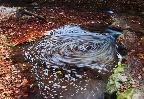 Whirlpool Water Autumn — Stock Photo, Image