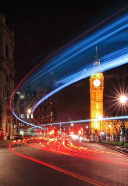Londra'da gece Big Ben