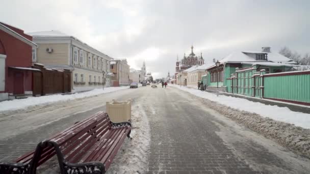 Kolomna Kremla ulice — Wideo stockowe