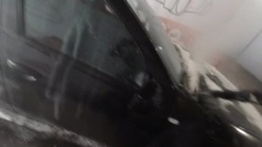 Bakış açısı araba yıkama adamı vurdum