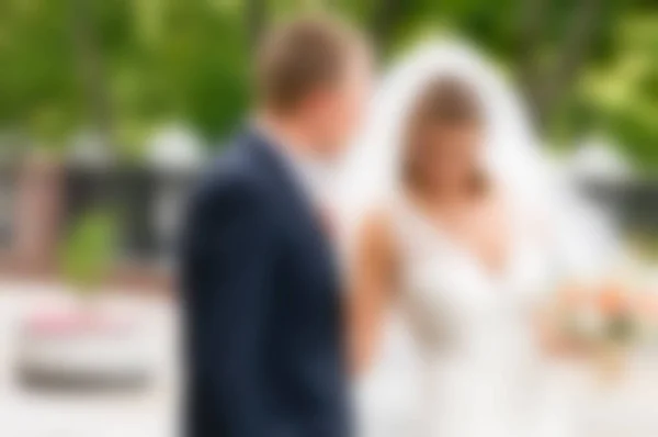 結婚式の日のテーマは、背景をぼかし — ストック写真