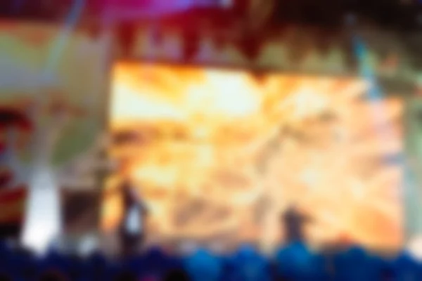 Blur background of people at the dj concert — Stock Photo, Image