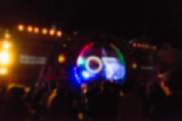 Licht projectie festival thema achtergrond wazig — Stockfoto