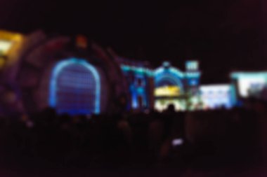 Işık projeksiyon Festivali Tema arka plan bulanıklık